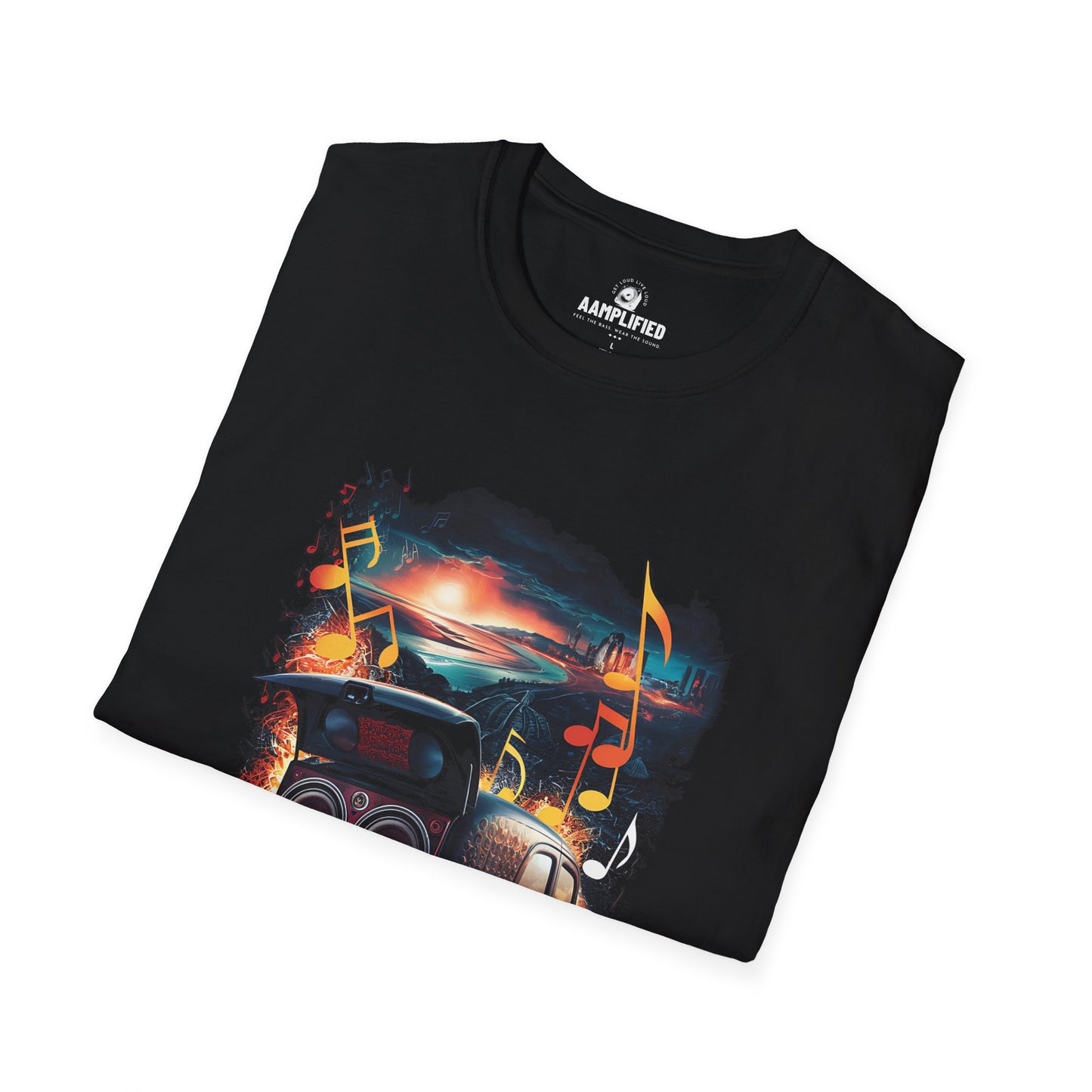 aamplified loud life vintage car t-shirt
