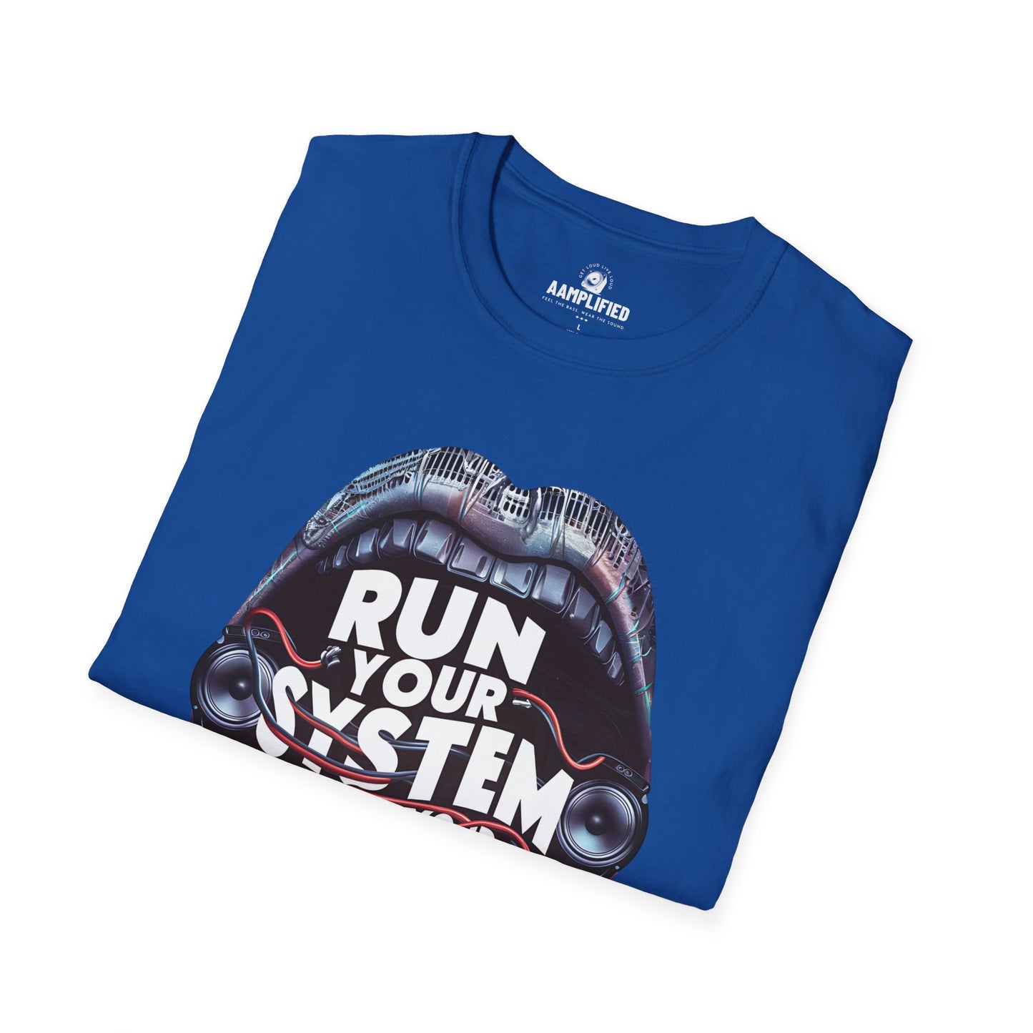 aamplified 'run your system' premium t-shirt