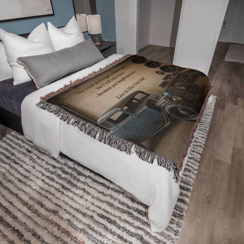 heirloom photo woven blanket (landscape)