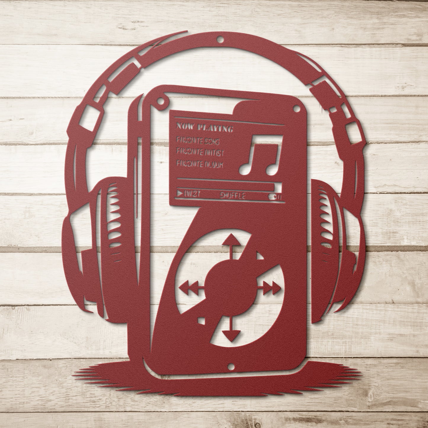 MP3 Player (Customizable) Metal Sign
