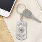 Never Lost Keychain (Engravable)