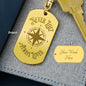 Never Lost Keychain (Engravable)