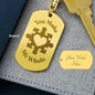 You Make Me Whole Keychain (Engravable)