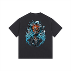 Black t-shirt with a graphic design featuring a skull and 'Bang Gang' text on a white background