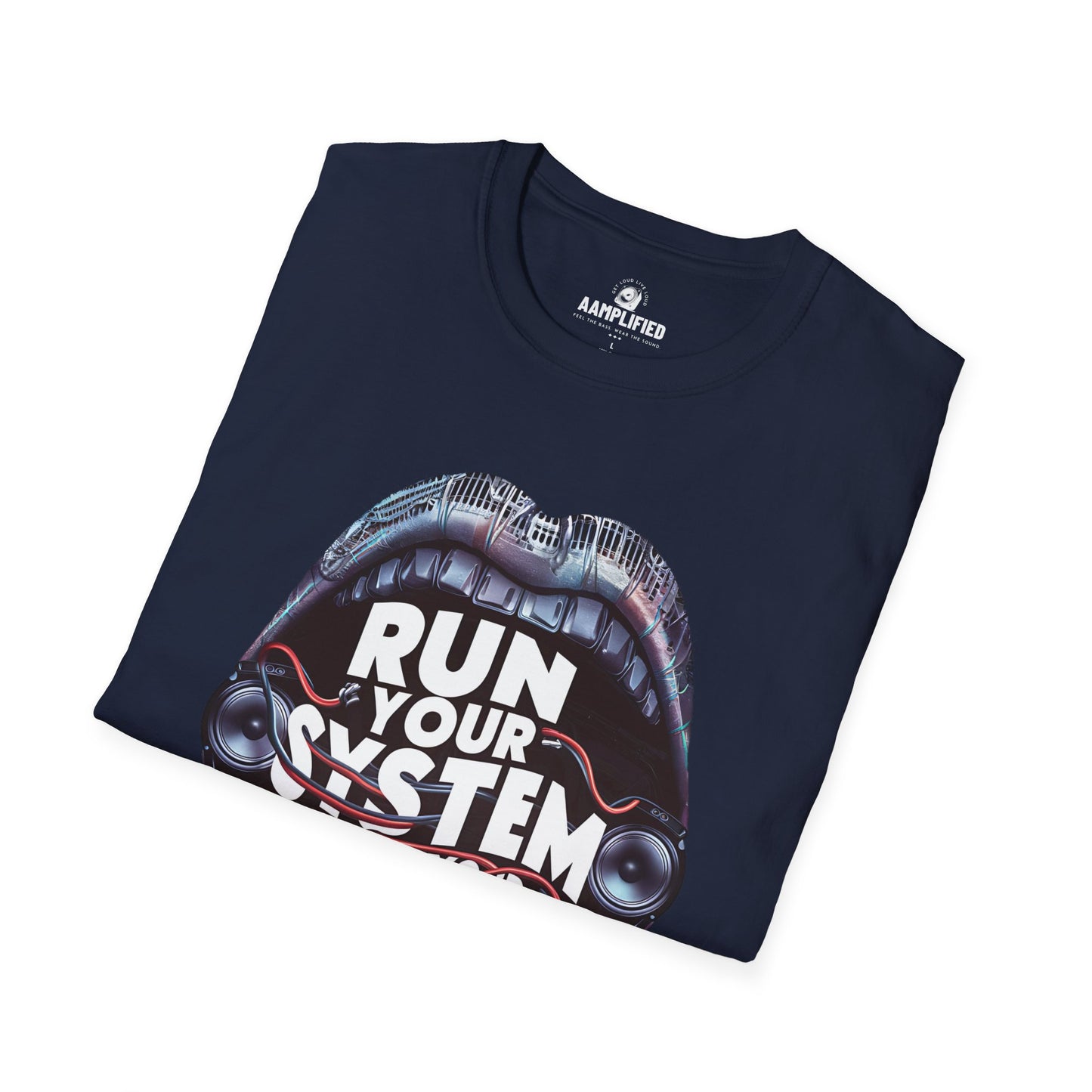 aamplified 'run your system' premium t-shirt
