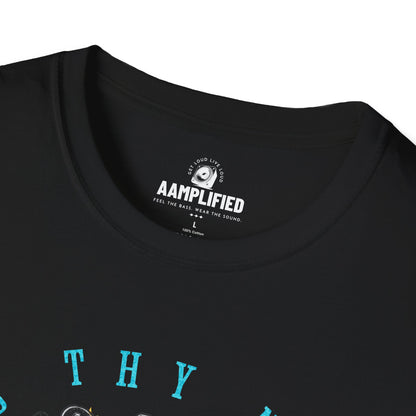 AAmplified Skull Graphic T-Shirt for Music Lovers - "Disturb Thy Neighbor"