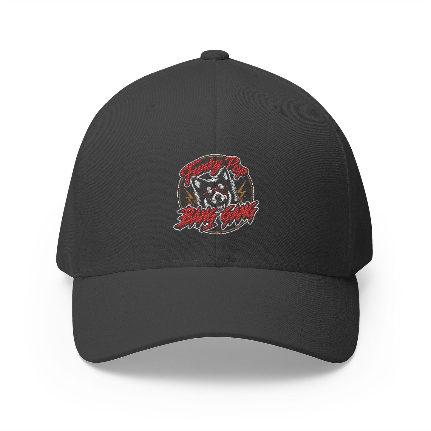 Customizable Funky Pup Bang Gang Flex Cap