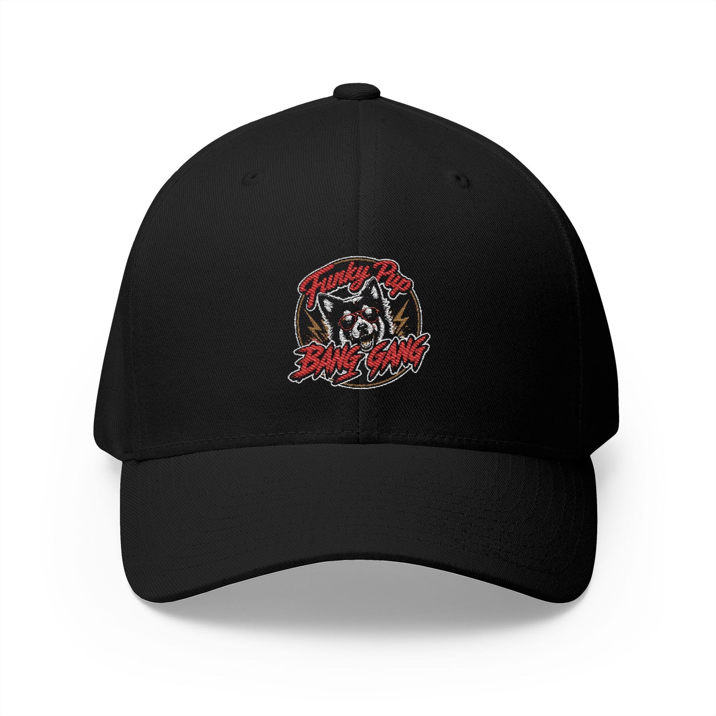 Customizable Funky Pup Bang Gang Flex Cap