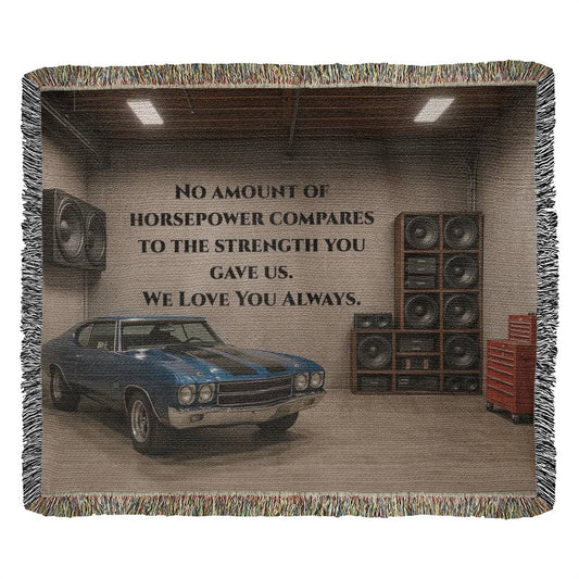 Car Lover Woven Blanket (Customizable)