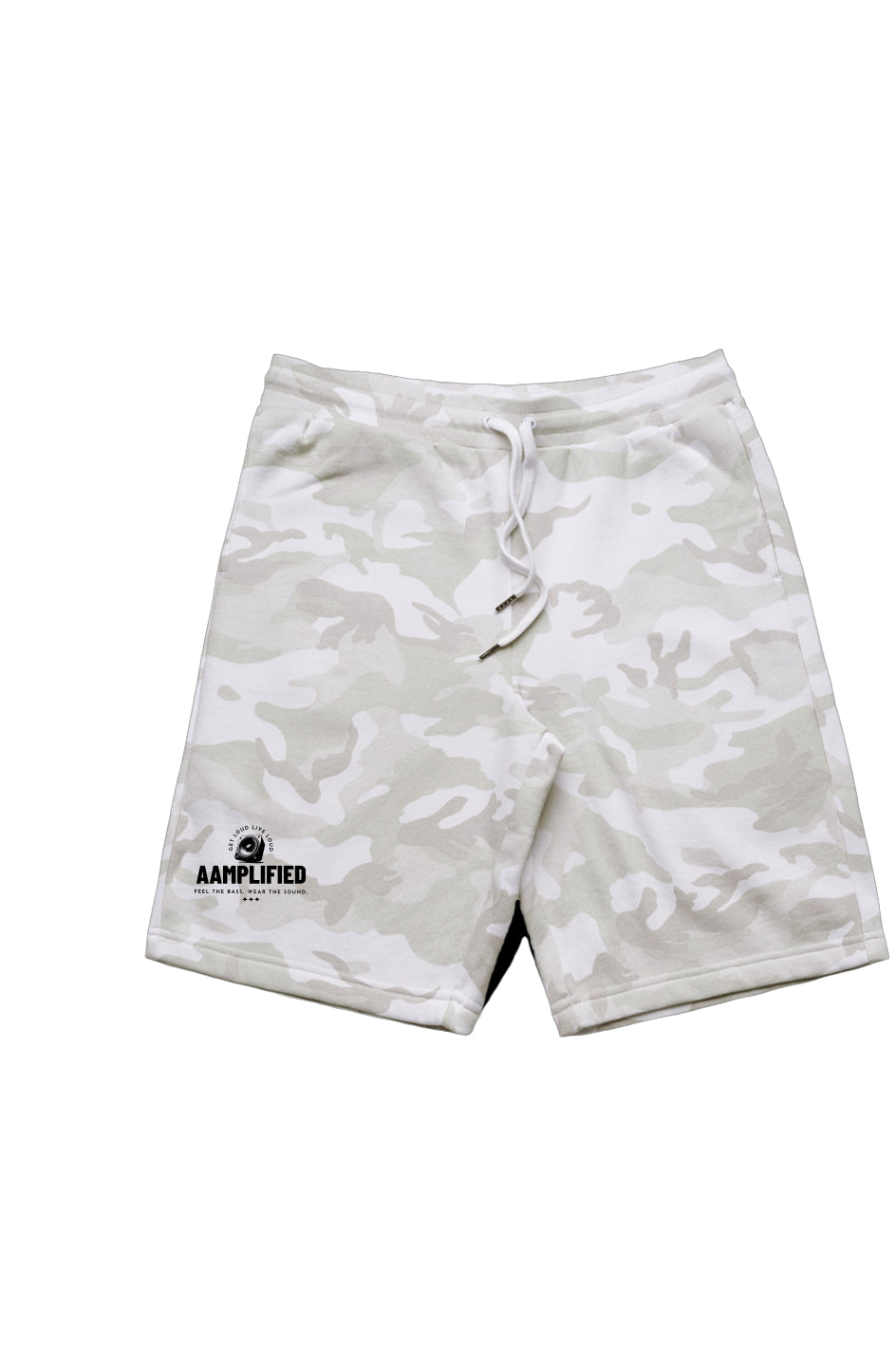 AAMPLIFIED White Camo Shorts