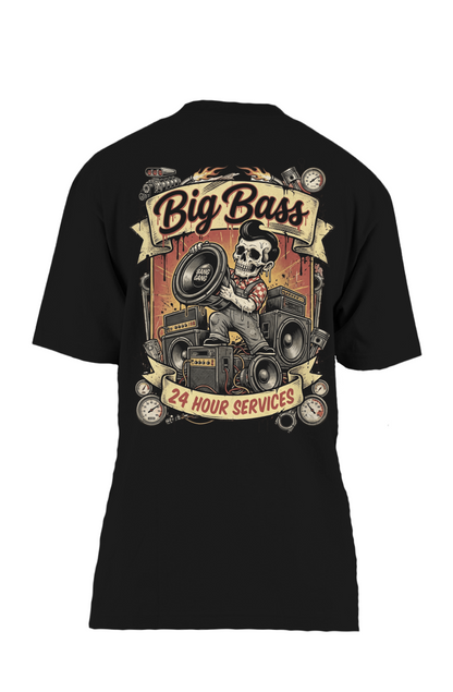 The Heavy Lifter Big Bass Tee | 24Hr Service Edition