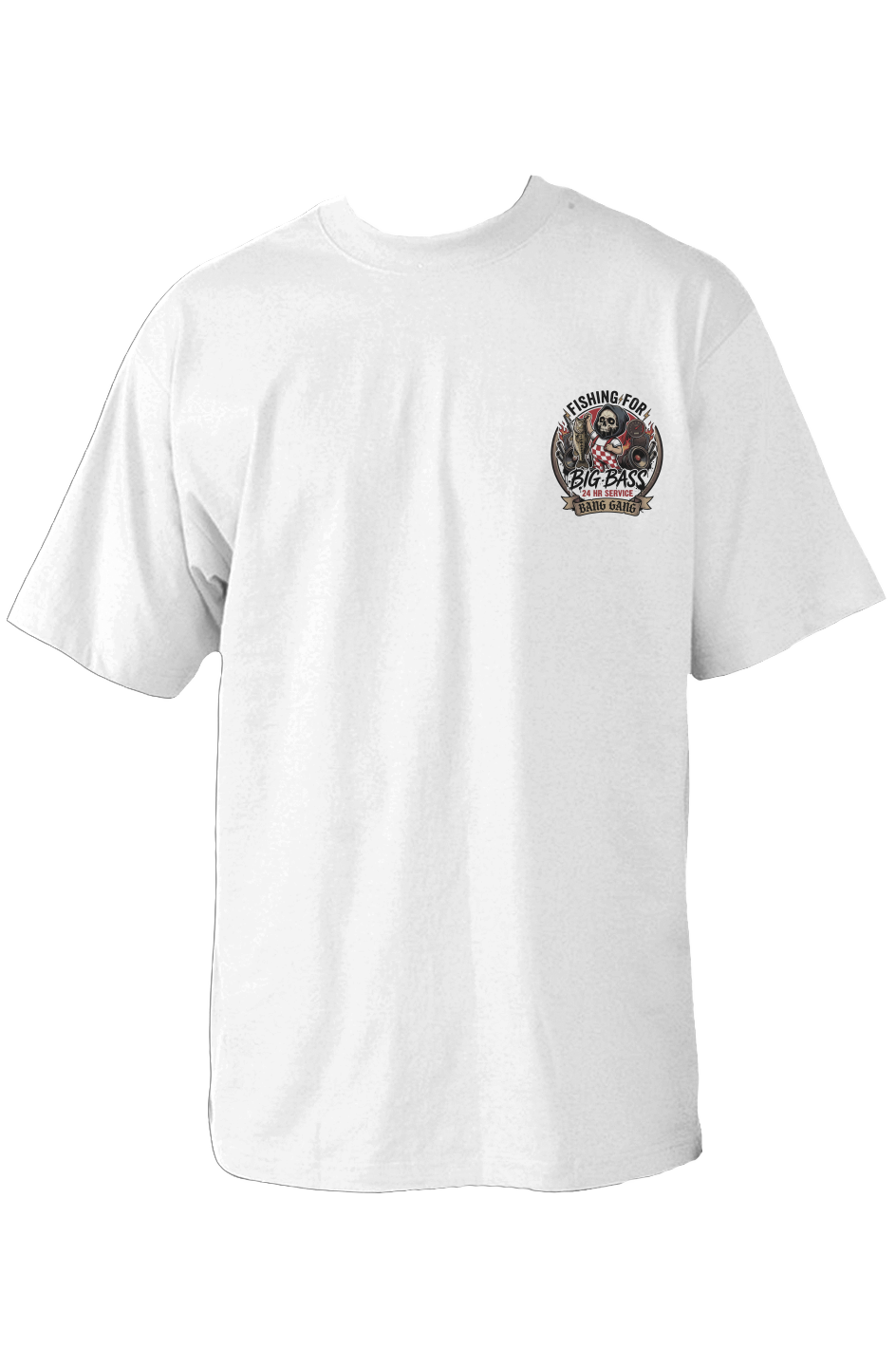 fishing for bass tee | 7.5oz max heavyweight car audio shirt | aamplified