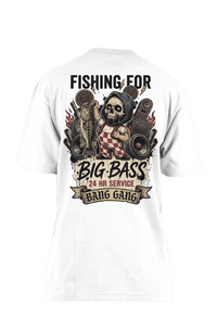 Fishing for Bass Tee | 7.5oz Max Heavyweight Car Audio Shirt | AAMPLIFIED