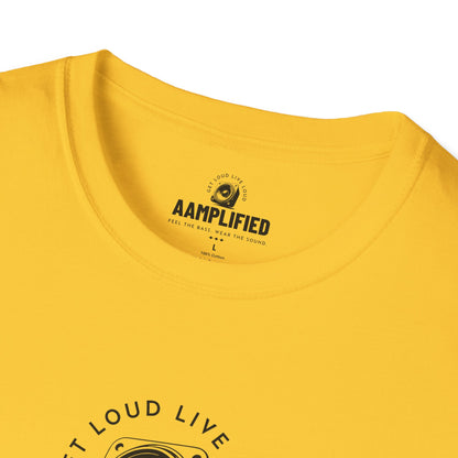 AAmplified Music Unisex Softstyle T-Shirt - Feel the Bass, Wear the Sound