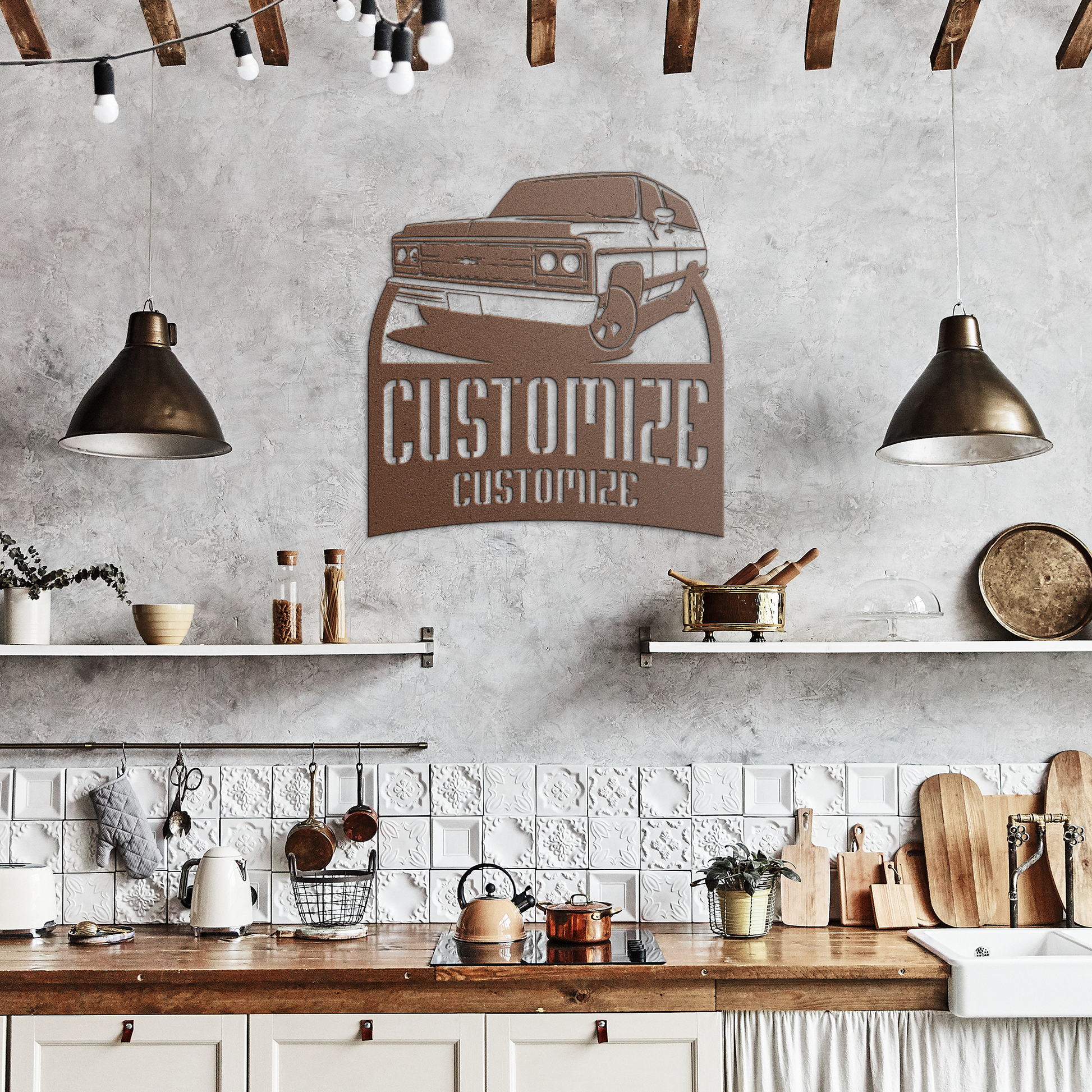 Aamplified_Retro_SUV_Metal_Print_Copper_Rustic_Kitchen_Mockup.png