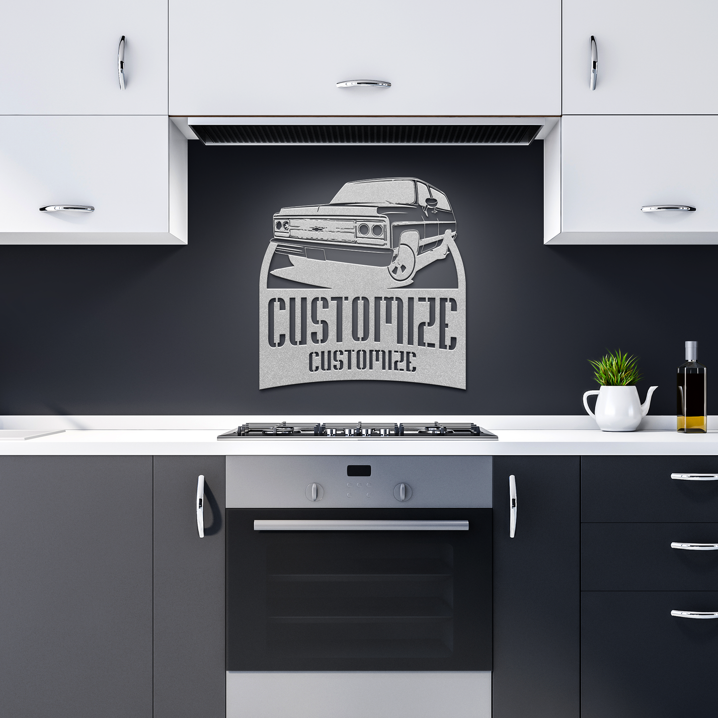 Aamplified_Retro_SUV_Metal_Print_Silver_Dark_Kitchen_Mockup.png