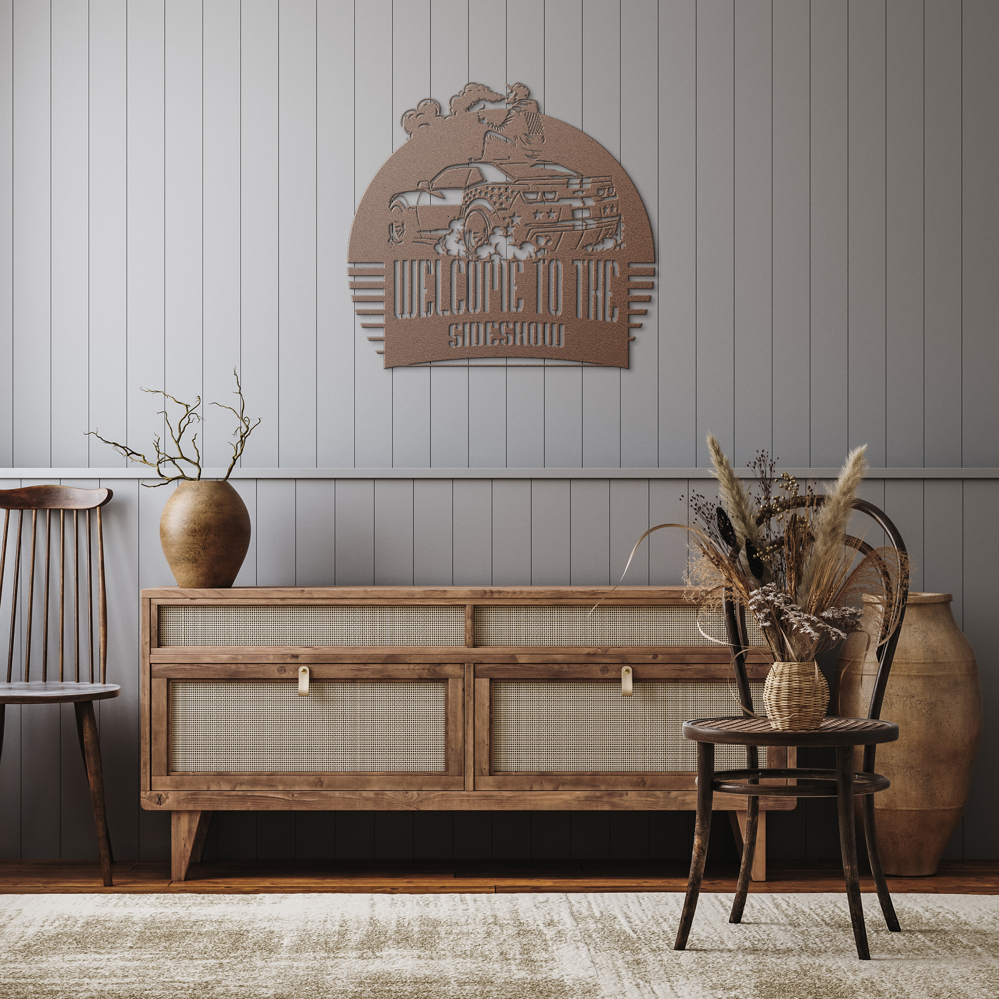 Aamplified_Welcome_to_the_Sideshow_Custo_Copper_Rustic_Hallway_Mockup.png