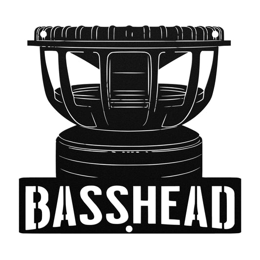 Basshead Metal Sign