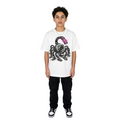 Teen wearing bang gang tee