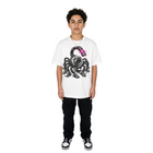 Teen wearing bang gang tee