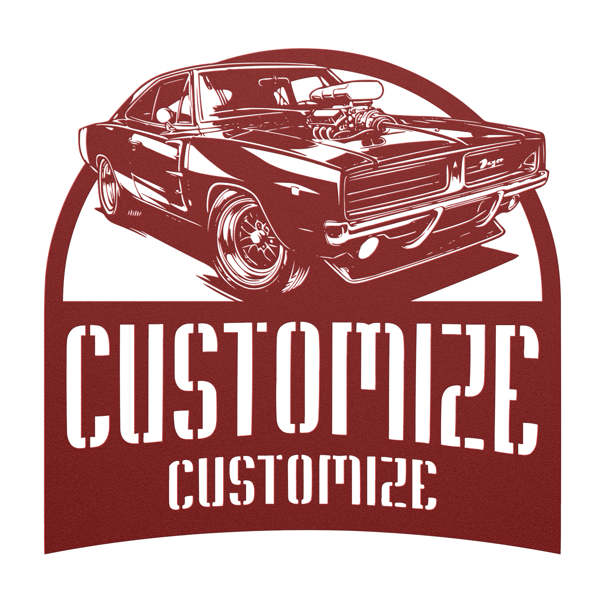 Customizable_Muscle_Car_Metal_Print_Red_Transparent_Mockup.png