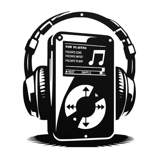 MP3 Player (Customizable) Metal Sign