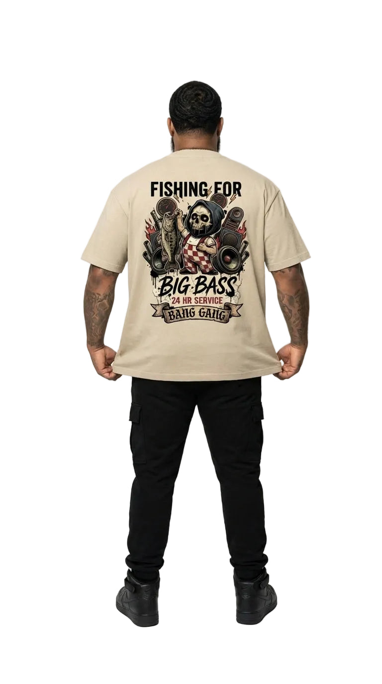 The "Fishing For Big Bass" 260G T-Shirt