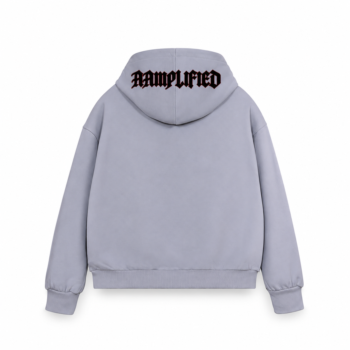 Bang Gang Bass Crest heavyweight hoodie back on pure white background