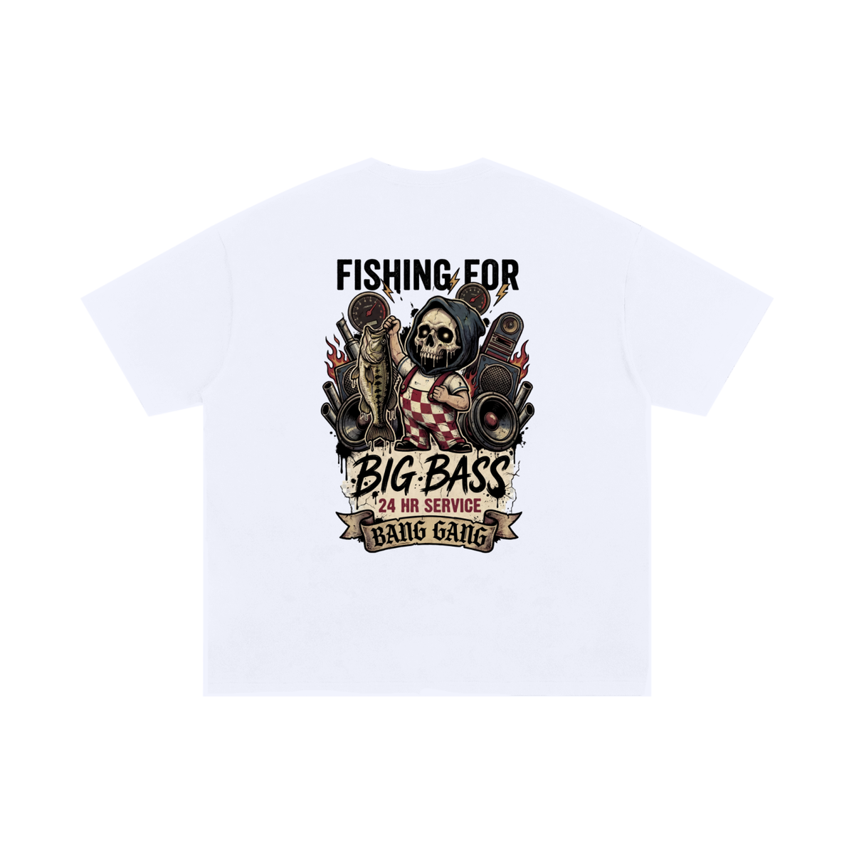 Das "Fishing for Big Bass" 250G T-Shirt