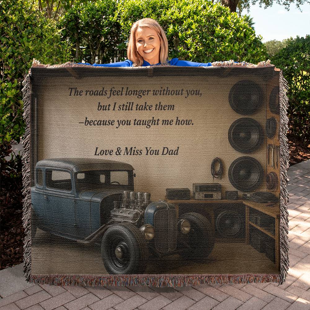 heirloom photo woven blanket (landscape)